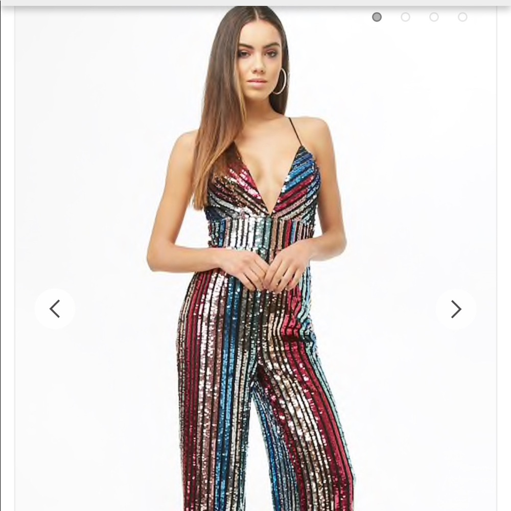 Forever 21 sequin jumpsuit